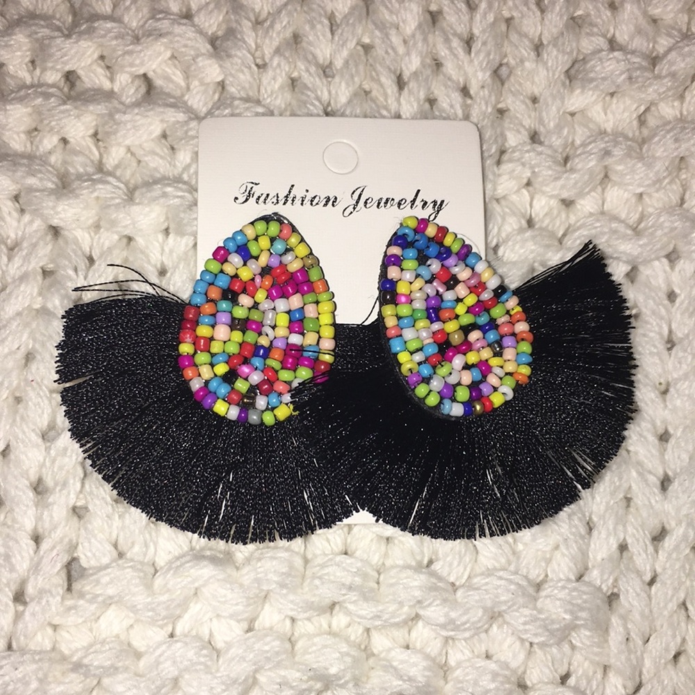 NWT! Multi-Color Tassel Earrings!